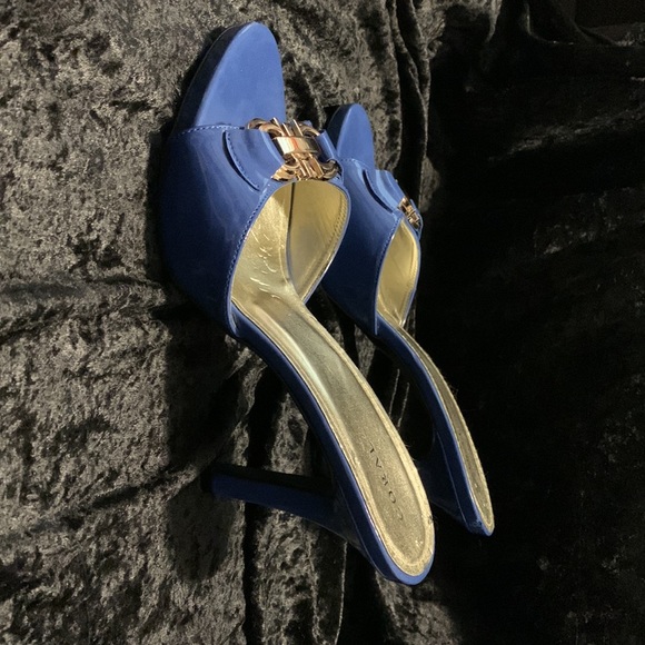 Blue Slip-On High Heels - Picture 3 of 3